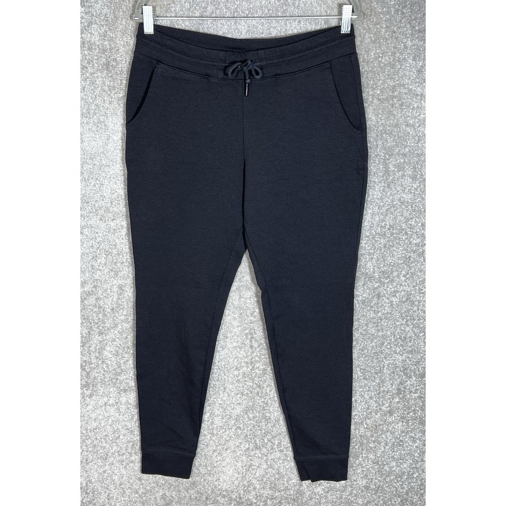 American Giant Ponte Jogger Pants Womens Size M Black Stretch Pockets Athleisure
